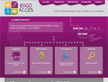 Tablet Screenshot of ergoacces.com